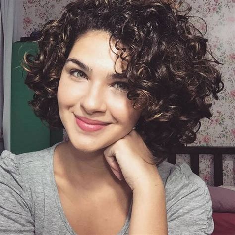 hairstyles short curly hair|More.